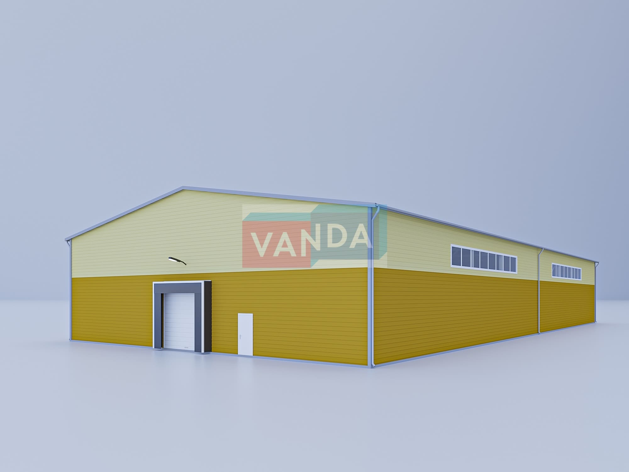 Ангар из сэндвич панелей 54х24